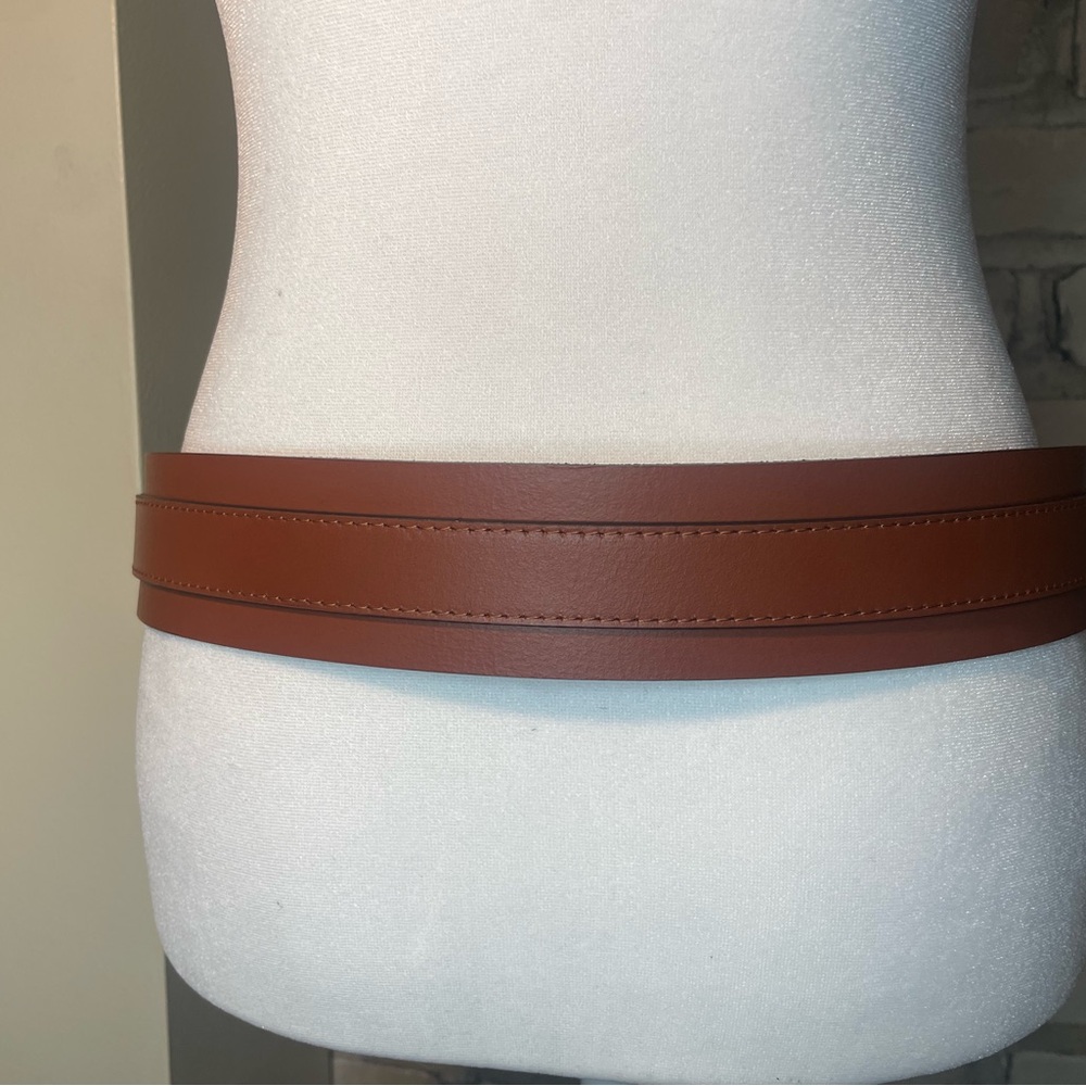 J. Crew Factory Leather Waist Belt, Camel, Sz M/L or XL Please see measurements - Picture 8 of 16